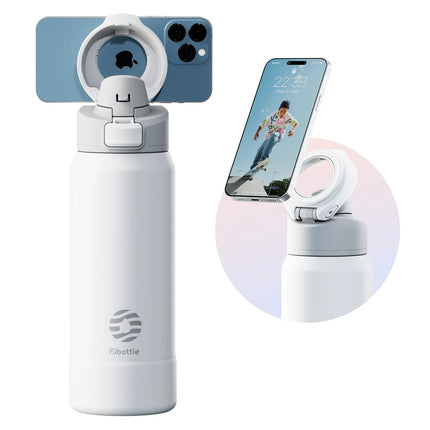 Stainless Steel Water Bottle with Magnetic Phone Holder - photo 11