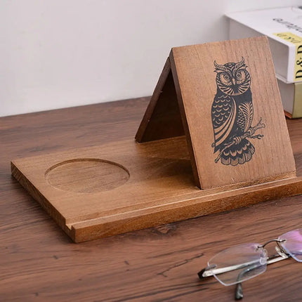 Wooden Book Stand With Cup Holder - photo 11