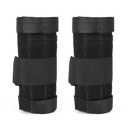 Adjustable weighted vest material and stitching quality close-up detail view