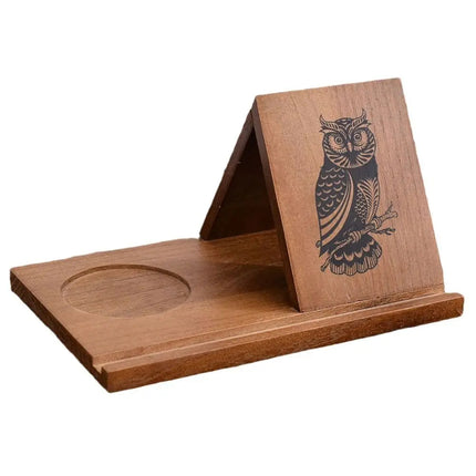 Wooden Book Stand With Cup Holder - photo 12
