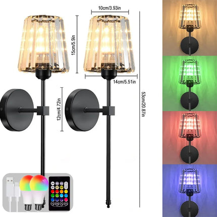 LED RGB Rechargeable Wall Lamp installation instructions step by step