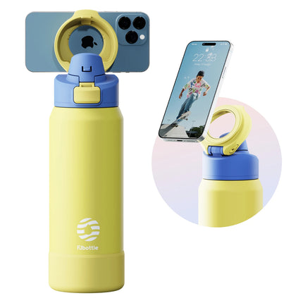 Stainless Steel Water Bottle with Magnetic Phone Holder - photo 12