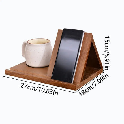 Wooden Book Stand With Cup Holder - photo 13