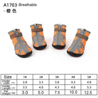 Dog boots for hot pavement protecting from burns and blisters