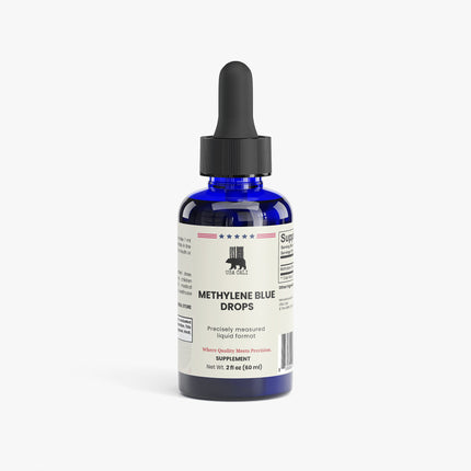USA CALI Methylene Blue Drops 2 fl oz bottle – 10mg per serving cellular energy supplement