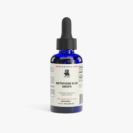 USA CALI Methylene Blue Drops 2 fl oz bottle – 10mg per serving cellular energy supplement