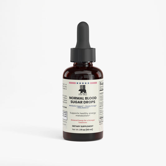 USA CALI Normal Blood Sugar Drops 2 fl oz bottle front label for metabolic support