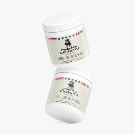 CALI Hydration Electrolytes Powder Passion Fruit back label energy metabolism electrolyte balance