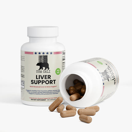USA CALI Liver Support botanical blend capsules for hepatic function and regeneration