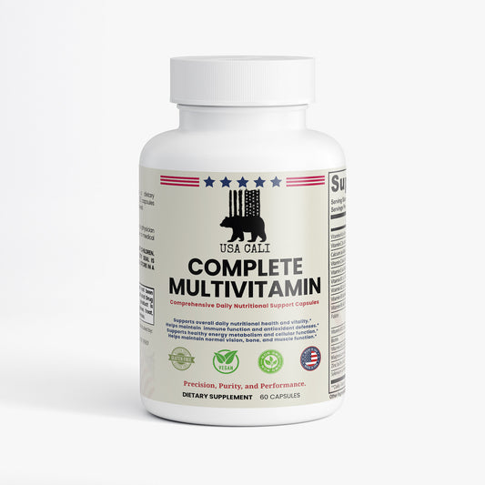 USA CALI Complete Multivitamin for Daily Wellness supplement bottle front label