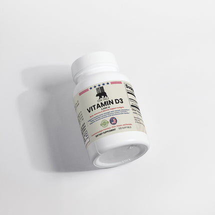 USA CALI Vitamin D3 2,000 IU Softgels – Cholecalciferol for Bone Health, Immune Support, Muscle Function & Seasonal Wellness – 100 Softgels – Made in USA