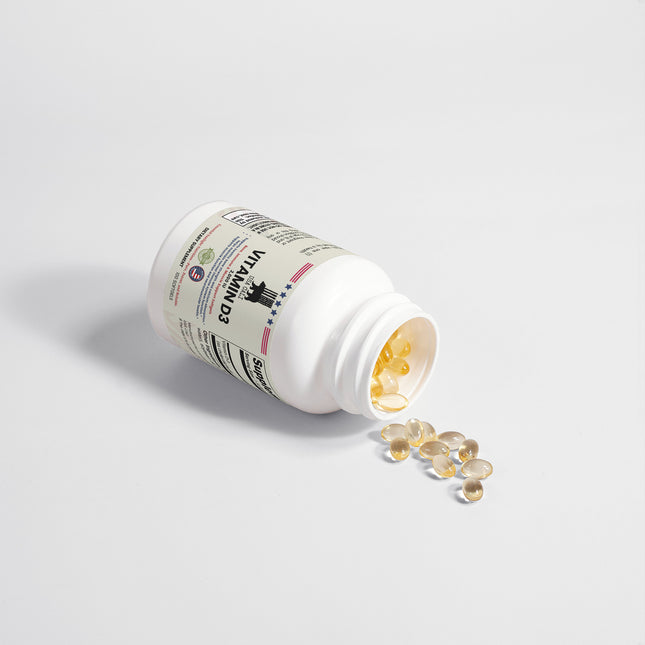 USA CALI Vitamin D3 2,000 IU Softgels – Cholecalciferol for Bone Health, Immune Support, Muscle Function & Seasonal Wellness – 100 Softgels – Made in USA