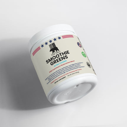 USA CALI Ultra Cleanse Smoothie Greens Powder – Organic Grasses, Spirulina, Chlorella, Adaptogens, Digestive Enzymes & Prebiotic FOS for Detox, Energy & Whole-Body Vitality – Made in USA