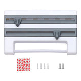 6-in-1 Wall Mount Film & Foil Cutter Dispenser — Kitchen & Home