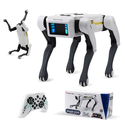 USA-CALI Interactive AI Robot Dog Toy - side profile showing robotic design features