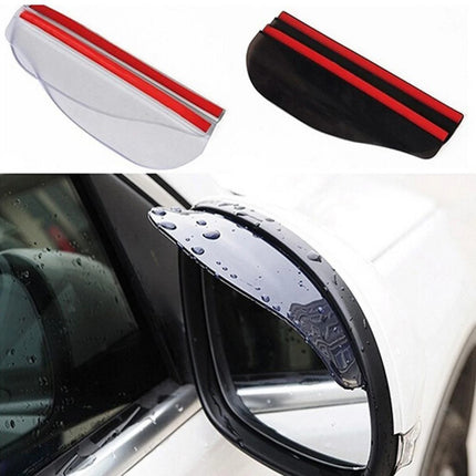Rear Mirror Rain Eyebrow car visor rain guard front view