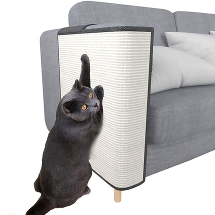 USA CALI Cat Scratch Sofa Protector linen and sisal furniture guard on couch armrest