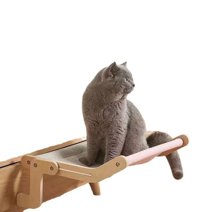 Sturdy hanging cat bed mounted on wall showing cozy enclosed design for cats