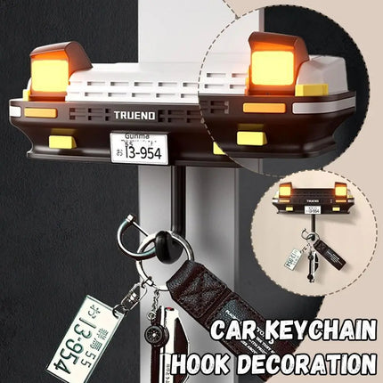 AE86 Car Key Holder front view - Toyota AE86 inspired key organizer