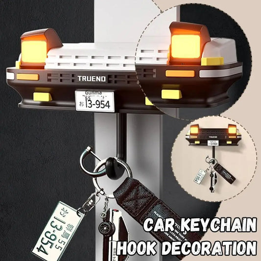 AE86 Car Key Holder front view - Toyota AE86 inspired key organizer