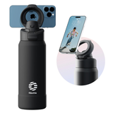 Stainless Steel Water Bottle with Magnetic Phone Holder