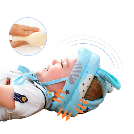 Baby toddler safety anti-collision helmet in soft padded design for head protection