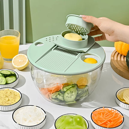 7-Piece Multifunction Salad Spinner Set