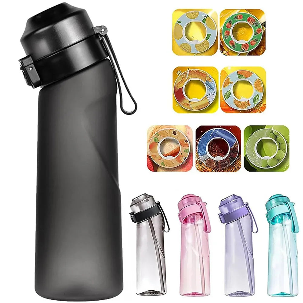 Flavored Water Bottle 650ml front view - BPA-free hydration bottle
