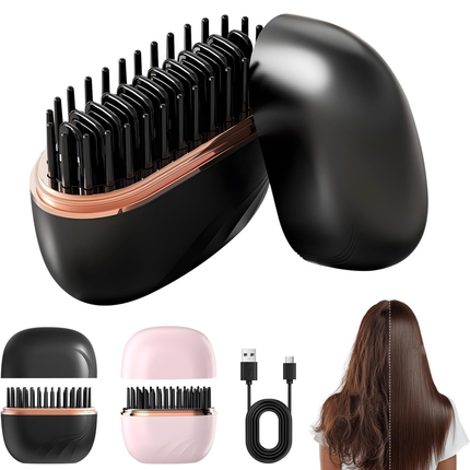 Portable hair straightener compact design for travel and on-the-go styling