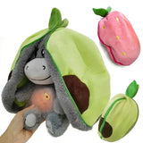 Strawberry Donkey Breathing Plush Doll