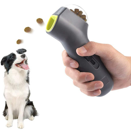 Dog Treat Launcher for interactive fetch and reward-based training with pets