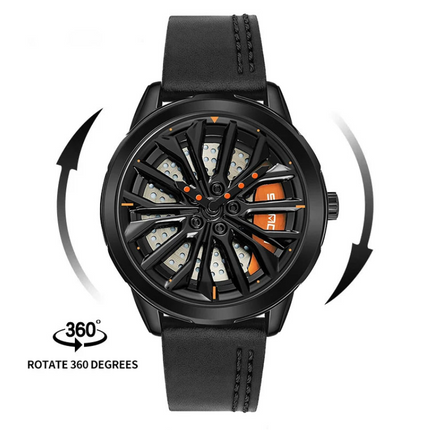 Rim Watch front view showcasing sleek dial design and premium finish