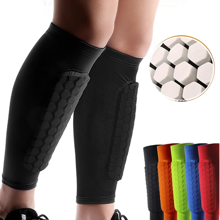 Shin Guard Socks Sleeves with Foam padding front view