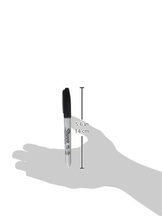 Amazon.com : Sharpie Permanent Markers, Fine Tip, Black, 12 Count - Office Supplies, Quick Drying, Fade Resistant, For Wood, Plastic, Paper, Metal, And More : Office Products