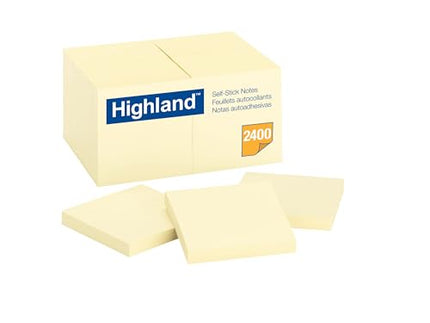 Amazon.com : MMM654924PK - Highland Self Sticking Note : Sticky Note Pads : Office Products