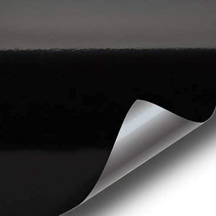 Black High Gloss Realistic Paint-Like Microfinish Vinyl Wrap Roll with XPO Air Release Technology (6ft x 5ft)