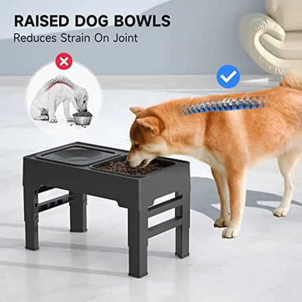 SourcetoHome Elevated Mess-Free Dog Bowl - supplement facts label