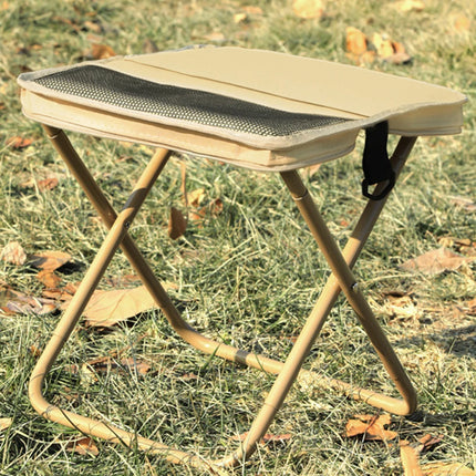 Foldable Backpack Stool side profile displaying lightweight portable frame