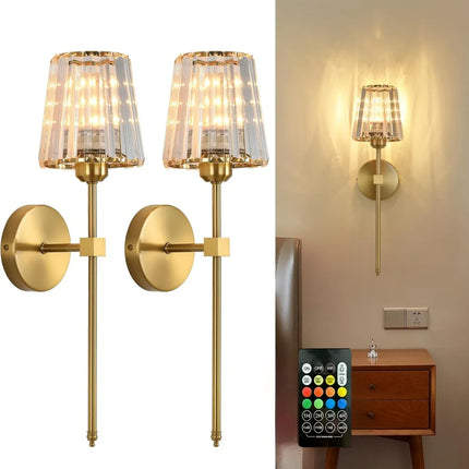 LED RGB Rechargeable Wall Lamp with vibrant multicolor RGB glow
