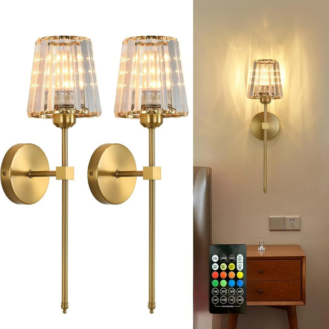 LED RGB Rechargeable Wall Lamp with vibrant multicolor RGB glow