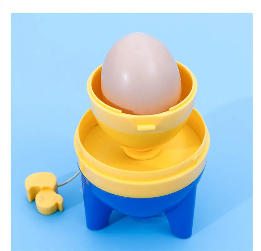 Egg Yolk Mixer Spinner side angle showing spinning mechanism and ergonomic handle