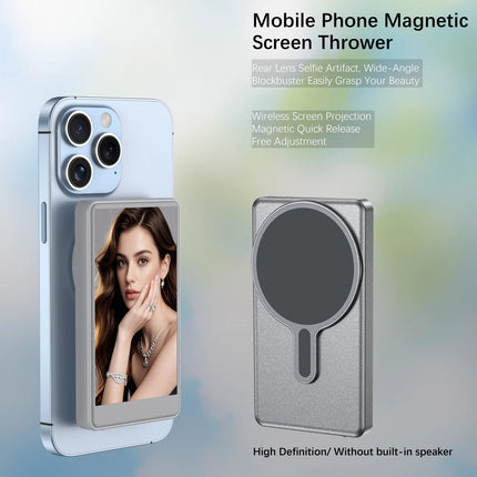 Vlog Selfie Monitor Screen for iPhone attached to camera setup