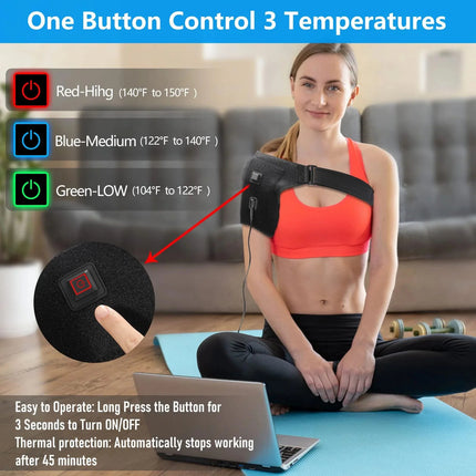 USB Heated Shoulder Brace Rotator Cuff - photo 2