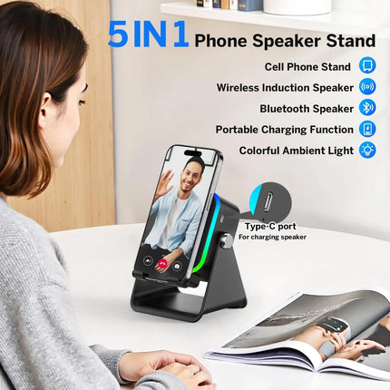 5-in-1 Wireless Induction Speaker Bluetooth - photo 2