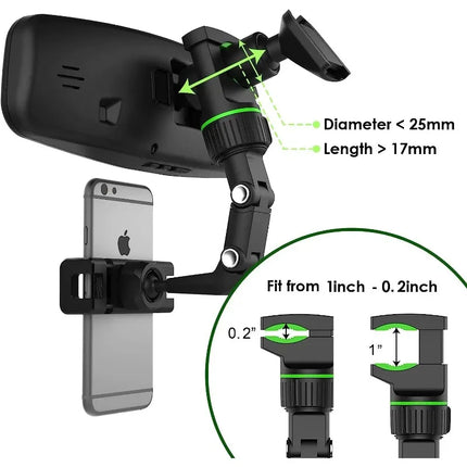Multifunctional Rearview Mirror Phone Holder - photo 2