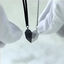 USA-CALI Elegant Couple Necklace Set - matching jewelry gift for partners