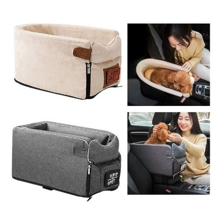 USA CALI Pet Car Armrest Seat side view showing armrest mounting design