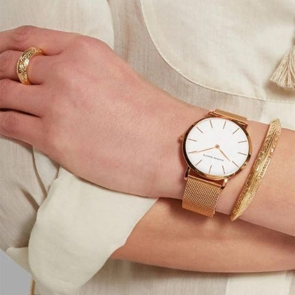 Hannah Martin Watch side profile highlighting slim case and band detail