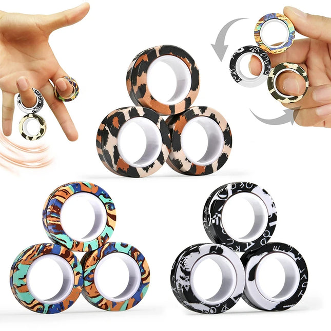 Magnetic Rings Fidget Toy - photo 2