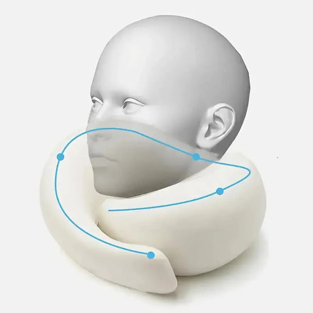 Memory Foam Neck Pillow Travel Snail Design - photo 2